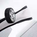 Premium Leather Steering Wheel Cover Compatible with Toyota Rav4 Camry Corolla,Non-Slip, Breathable 14.5-15inch