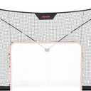 VEVOR Hockey Goal Goal and Backstop Net Set, 12x7 ft Durable Hockey Net with Extended Coverage, Lightweight Portable Complete Training Accessory Set, Easy Assembly, for Youth and Adults