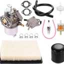 FE290 Carburetor with 1014523 Fuel Pump for Golf Cart Club Car DS Precedent Turf Carryall Carb 1018056-01 101805601 1019056-01 101905601 1016438 1016439 1016440 1016441 17561 up 1998