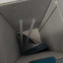 [2-IN-1 LID] Insulated Water Bottle with Silicone Boot (36hrs Cold/18hrs Hot) - DIY Stickers, Leakproof, BPA Free, 32 oz (Cyan Black)