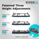 EVENup - Shoe Lift for Walking Boot I Adult Size Medium I Shoe Balancer for Use with Fracture Boots or Leg Length Discrepancy I 3 Adjustable Heights for Gait Improvement I Shoe Leveler, Shoe Riser