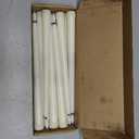 12 Pcs Flickering Flameless LED Taper Candles, 11" Long Fake Taper Candles Battery Operated with Remote Timer, Ivory Plastic Electric Candlesticks for Wedding Party Christmas Holiday