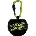 Damage Control Mouth Guard Case with Carabiner Clip – Heavy Duty Ventilated Shell, Easy Open, Attachable Storage for Lip Guards & Sports Mouthpieces – Black