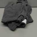 H.VERSAILTEX Ottoman Cover Slipcover Rectangle Fit Length 29"-34" Footrest Sofa Slipcovers Stool Cover Footstool Protector Covers Feature Stretch Thick Soft Jacquard Fabric Removable Washable - Grey