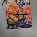 CRASPIRE Rose Stretchable Book Cover Flower Butterfly Washable Reusable Large Nylon Book Protector Elastic Notebook Wraps Suitable for Most Hardcover Books Classroom Students