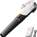 Litheli 20V Cordless Leaf Blower Battery Powered Leaf Blower, 2.0 Ah Battery Lightweight 2 Speed Axial Electric Blowers for Lawn Care, Patio, Snow, Dust, Blowing Leaves