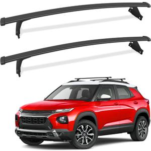 KINGGERI Cross Bars Roof Rack Compatible with Chevy Chevrolet Trailblazer 2021-2026 L LT ACTIV RS, 220lbs Heavy Duty Aluminum Roof Rails Crossbars Cargo Carrier Rooftop SUV Accessories