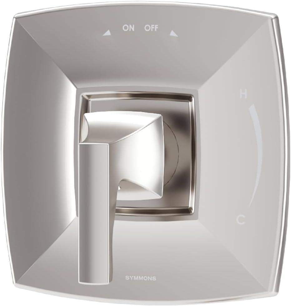 Symmons Oak Wall Mounted Single Handle Shower Valve Trim in Satin Nickel (Valve Not Included) - 5690STNTRM