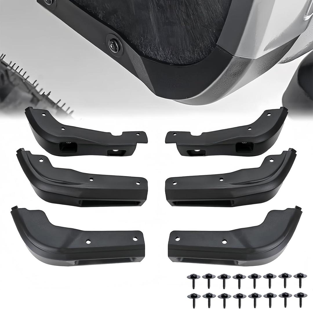 Mud Flap Delete Fits for 2019-2025 GMC Sierra 1500 2WD/4WD | Front and Rear Mud Flap for GMC Sierra 1500 Accessories 2019-2025 & Classic | with 3D Instructions and 16*Screw