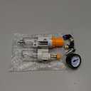 Tire Changer Air Pressor Oil Water Regulator Separator with Pressure Gauge, Filter Lubricator, Oil Air Separator, Trap Filter, Max. 145psi, with Connectors