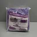 WEERRW Velvet Couch Covers for 2 Cushion Couch Sofa - High Stretch Luxury Velvet Plush 3 Pieces Sofa Slipcovers with Elastic Bottom, Furniture Protector for Pets, Machine Washable, Purple, Medium