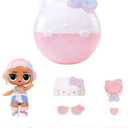 LOL Surprise Hello Kitty Crystal Cutie Doll with 7 Surprises - 50th Anniversary Limited Edition Gift for Girls 3+
