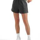 OMKAGI Athletic Sweat Shorts Women High Waisted Summer Lounge Shorts with Pockets (X-Small, 331-dark Grey)