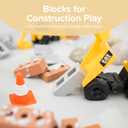 25 x Mini Blocks for Kids Construction | Silicone Tiny Bricks for Play | Kids Blocks For Small World Play | Sensory Play Small World Toys | Suitable for 2 years Plus | Tuff Tray Accessories