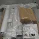 AX WABER Floor TV Stand with Power Outlet& Shelf, Universal TV Stand Mount for 27-65 inch TV up to 88lbs, 70 Degree Swivel 9 Level Height Adjustable with Tempered Glass Base for Bedroom, Office White