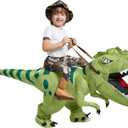 One Casa Inflatable Dinosaur Costume Riding T Rex Air Blow up Funny Fancy Dress Party Halloween Costume for Kids