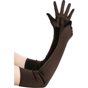 BABEYOND Long Opera Party 1920s Satin Tea Party Gloves Costume Stretchy Adult Size Elbow Length Bridal Gloves