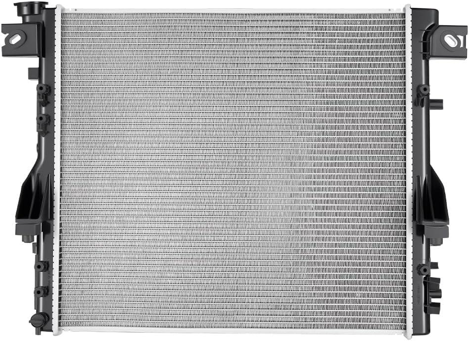 SPELAB CU2957 Radiator Replacement - Fits 2007 2008 2009 2010 2011 2012 2013 2014 2015 2016 2017 Compatible with Jeep Wrangler, 2018 Wrangler JK - 3.6L, 3.8L V6 - Compatible with 4WD, RWD