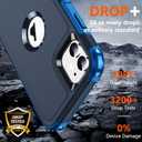 SPIDERCASE Shockproof for iPhone 11 Case,[10 FT Military Grade Drop Protection] Heavy Duty Full-Body Protective Phone Case,Dark Blue