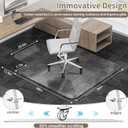 Office Chair Mat for Low Pile Carpeted Floors with Lip, 36" x 48" Plastic Floor mat for Desk Chair on Carpet,Easy Glide Carpet Protector Mat for Computer Chairs,Rolling Chairs,Home,Office Non-Slip