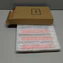 Pink Flameless Taper Candles with Remote, Spiral Candles Battery Operated, Flickering LED Wax Candlesticks Set of 6