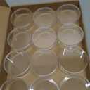 KissYou Acrylic Box Clear Round Box with Lid 12 Packs Small Mini Round Container Cookie Candy Sweets Easter Party Favor Gifts Box