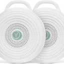Yogasleep Rohm Portable White Noise Sound Machine (2 Pack) 3 Soothing Natural Sounds & Volume Control, Sleep Therapy for Adults & Kids, Noise Cancelling for Office Privacy & Meditation