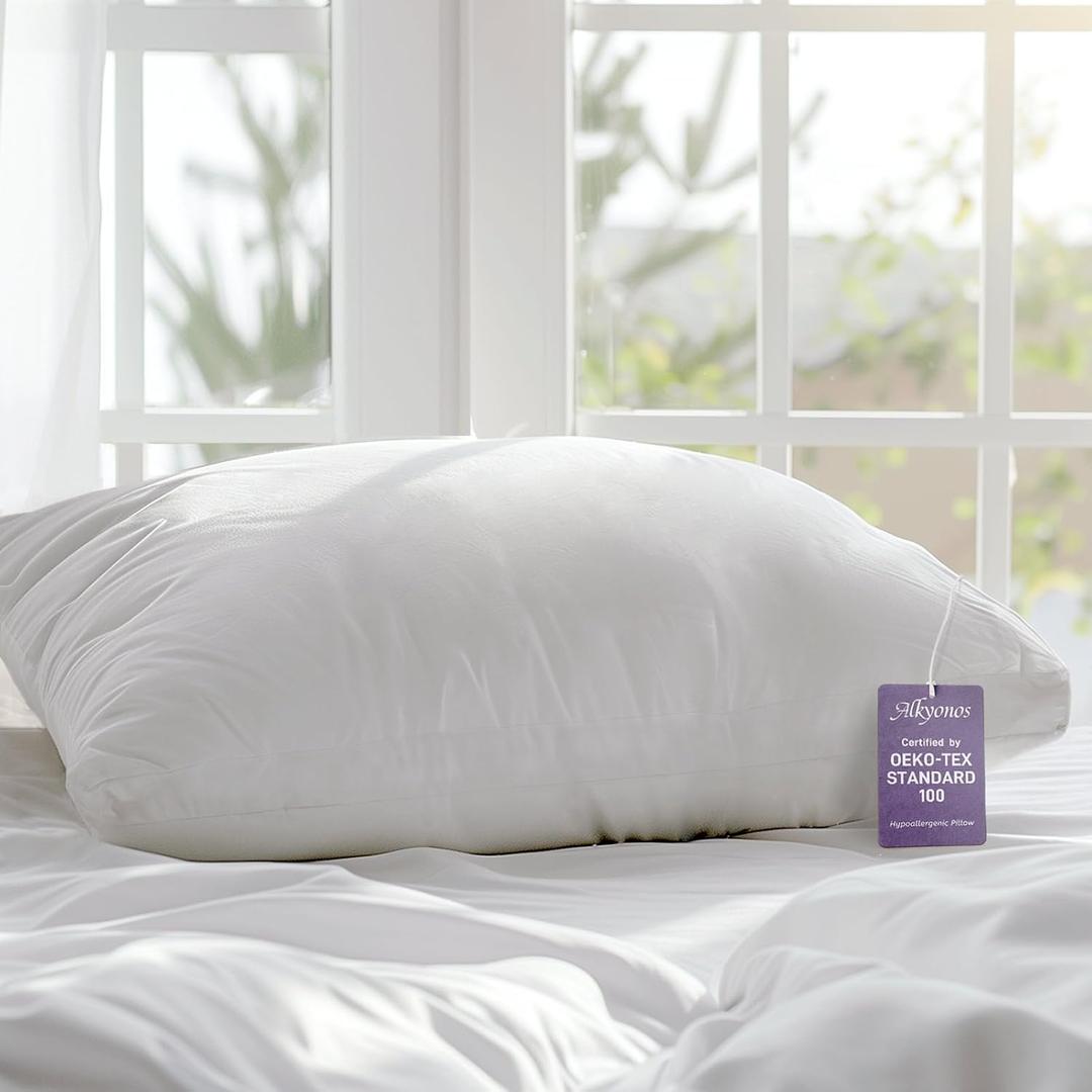 Firm Cooling-Hotel Quality-King Pillow for Side Sleeper-Adjustable Firmness and Support for All Sleepers-Hypoallergenic Down Alternative with Soft Cotton Cover-Oeko-TEX Certified