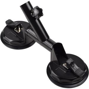 Suction Cup Type Vehicle Flagpole Bracket Aluminum Alloy for Car RVs, Suction Cup Flagpole Holder, Universal Strong Suction Stable Holds Flags Compatible with Camper, Truck, Boats, Yachts