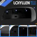 Driver Side Mirror Cover Replacement for Ford Edge 2015 2016 2017 2018 2019 2020 - Left Side Mirror Covers, Rear View Mirror Cap Accessories Without Lamp, Textured
