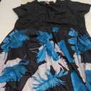 Nemidor Women's Chevron Print Summer Short Sleeve Plus Size Casual Maxi Dress, Size 18