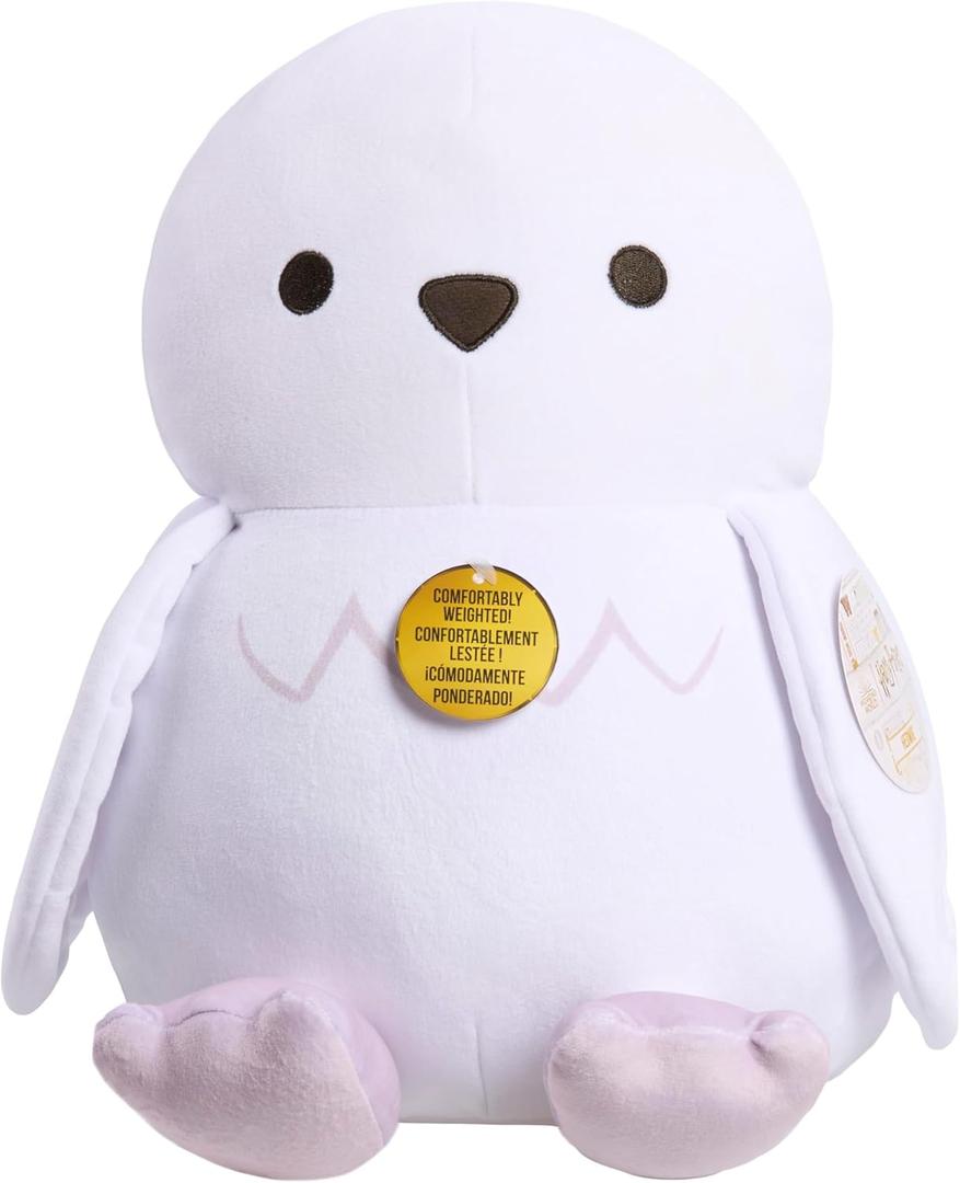 Harry Potter Hedwig Comfort 2 Pound Weighted Plush, 14-inch Stuffed Animal Owl, Kids Toys for Ages 3 Up by Just Play