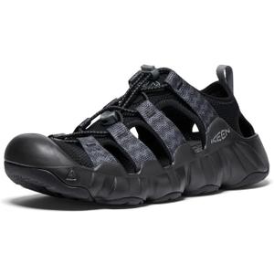 KEEN Men's Hyperport H2 Closed Toe Breathable Easy On Comfortable Hiking and Water Sandals  (11.5, Black/Steel Grey)