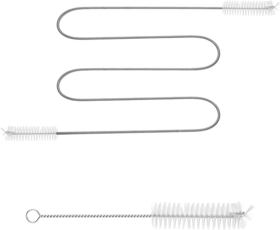 4 x CPAP Tubing Cleaning Brush Kit, Multifunctional Stainless Steel Dual-Sided Cleaner Brush Sets with Long Handle, Universal Fits for Standard Hoses, Straws, Tubes, Hose