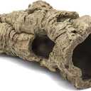 Reptile Terrarium Hideout Decor, Resin Wood Hide Decor for Reptiles, Fish, Amphibians, Small Animals (Medium)