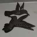 3 Pieces Wood Hummingbird Wall Art Decor 9 inch Hummingbird Wall Decorations for Bedroom Black Wood Sculpture Bird Indoor Kitchen Hanging Balcony for Home Bedroom Office Garden