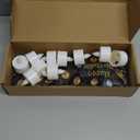 10 Sets 60th Happy Birthday Centerpieces for Table Black and Gold Birthday Decorations Lantern Boxes with Tea Lights Candles Centerpieces for Men Women 60th Party Supplies