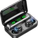 Wireless Earbuds, Bluetooth 5.3 Headphones, Touch Control Noise Cancellation, HiFi Stereo with LED Display Charging Case, Suitable for Fitness/Running/Work