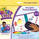 Crayola Color & Erase Drawing Board for Kids, Travel Coloring Kit, Drawing Toy, Toddler Coloring Set, Gift for Kids, 3+