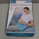 Comfytemp Weighted Heating Pad for Period & Back, FSA XL Heat Pad, 12"x24" | 2.2lb Large Electric Heated Pad for Neck Shoulder Leg Abdomen, 9 Heat Level & 11 Timers, Birthday Gifts for Women Men, Blue