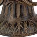 Glass Domed Cake Pedestal with Acanthus Leaf Ornate Brown Metal Base and Cream Ceramic Plate