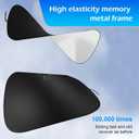 leechio 1 PC Car Windshield Sun Shade, Sun protection and heat insulation windshield sunshade, 57" x 31.5" Foldable UV Protection Keeps Vehicle Cool, for Cars, Trucks, SUVs (Silver)