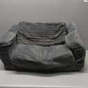 MeMoreCool Toddler Couch Fold Out 2-in-1 Convertible Kids Sofa Bed with Soft Corduroy Cover, High-Density Foam Toddler Chair for Ages 13, Foldable Floor Lounger with Machine-Washable Cover, Gray