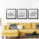 LaVie Home 22x22 Picture Frame, Square Poster Frame with High Definition Plexiglass, Horizontal or Vertical Wall Gallery 22 x 22 Frames Suitable for Photos, Artworks, Posters,Puzzle, Black 1pc