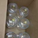 Nuogo 6 Pcs Plastic Candy and Cookie Jar with Lids Decorative Apothecary Jars Candy Buffet Containers Clear Airtight Food Storage Canister Home Decoration(80 oz,Classic)