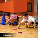 Champion Sports 9-Inch Poly Star Marker Set, Multicolor, 1 Count (Pack of 1)