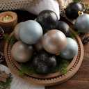 Lunmon 12 Pcs Large Neutral Textured Christmas Ornaments for Tree 3.15 Inch Rustic Vintage Christmas Balls Shatterproof Farmhouse Earth Toned Xmas Baubles for Modern Home Decor DIY Party Gift (Multi Color)