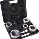 Upgraded Exhaust Pipe Expander Kit & Stretcher Tool Set, 1-5/8" to 4-1/4" for Tail Pipe Muffler, with Storage Case & EXTRA Rubber Rings, 12PC Heavy-Duty Collets for Automotive Repair