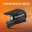 OUMURS Adult ATV Dirt Bike Helmet with Goggles Gloves & Mask Quick Release Buckle Adjustable Sun Visor Motorcycle Adult Helmet Off-Road Motocross Downhill Moped MX for Unisex-Adult, XXL