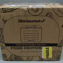 Elite Gourmet Food Dehydrator, Stainless Steel Trays Food Dehydrator, Adjustable Temperature Controls, Jerky Herbs Fruit Veggies Snacks